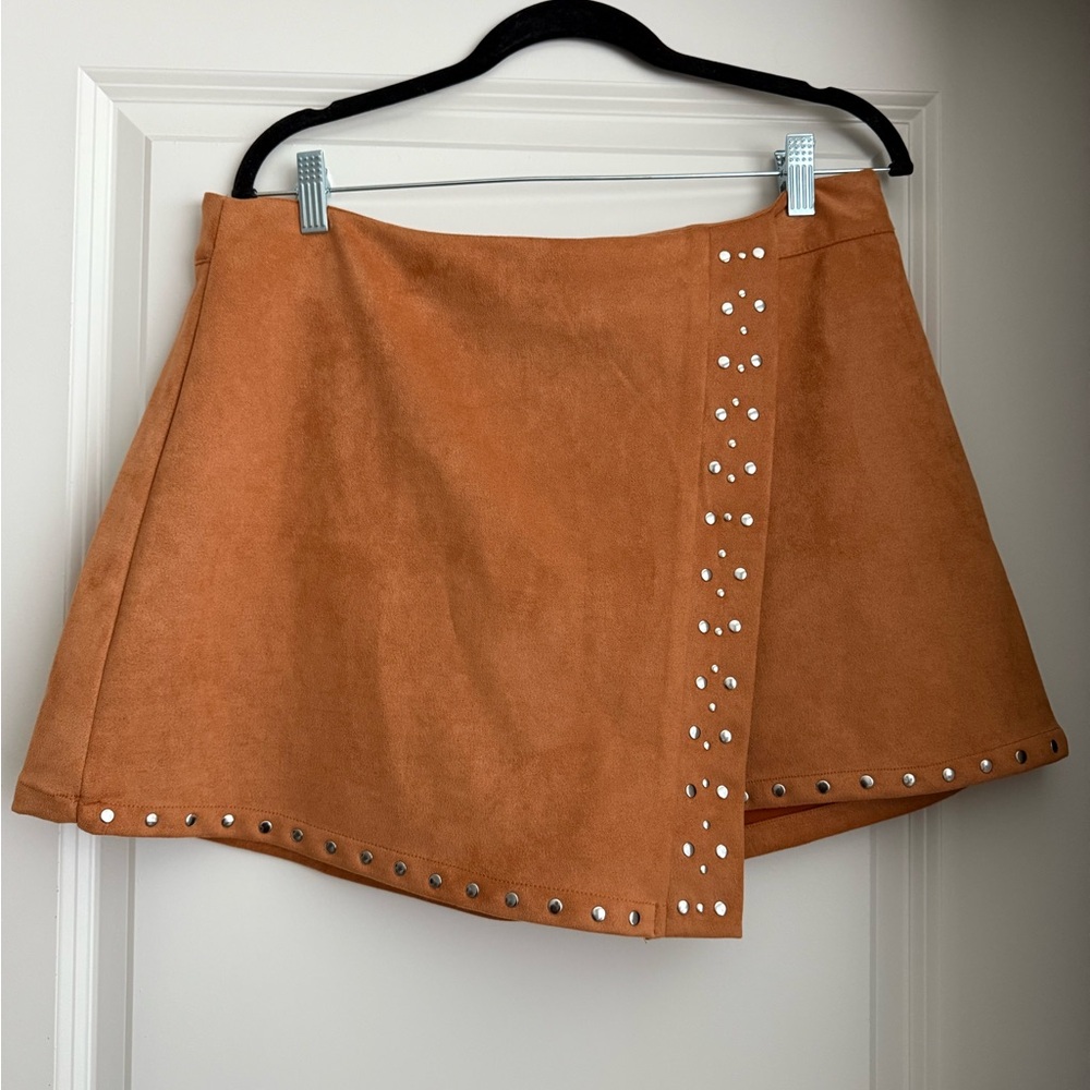 Studded Tan Skirt